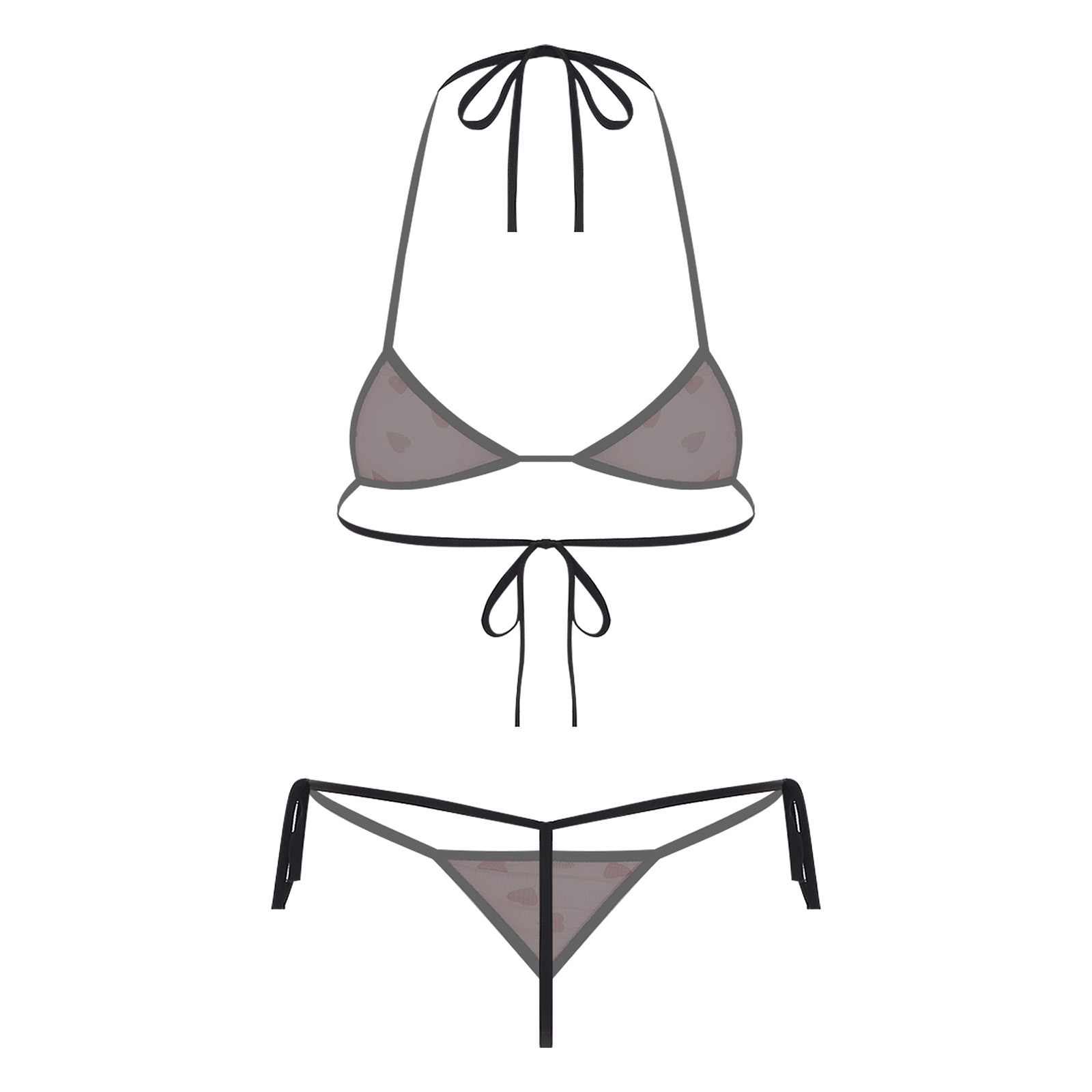Womens Micro Mini Bikini Linge - огляд і ціна Lace Bralette Set