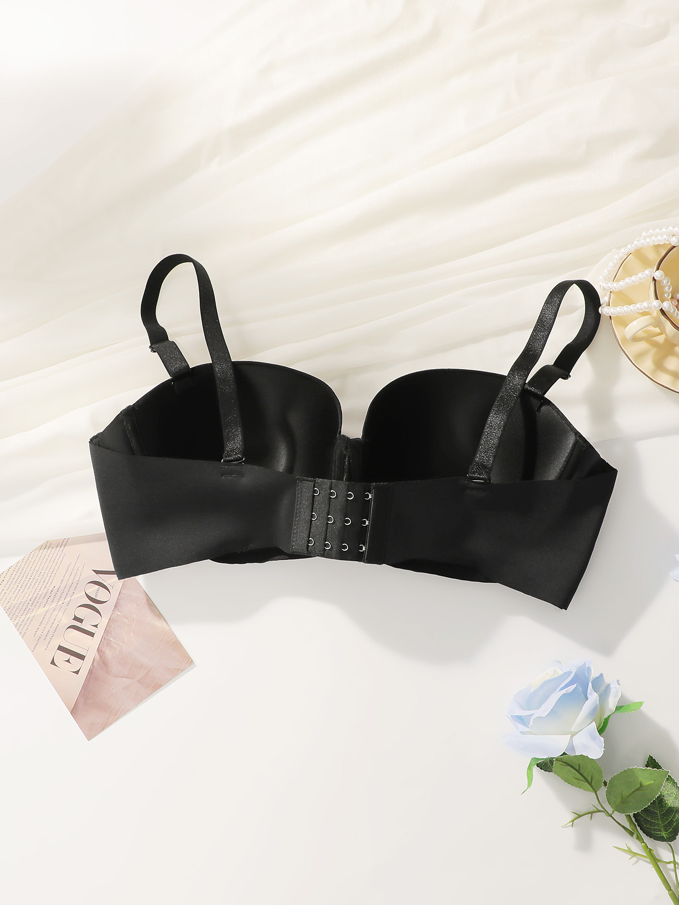 Women Large Bust Plus Size Str - огляд і ціна Plunge Bra Push Up